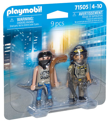 Playmobil DuoPack - SWAT & ræningi - 71505 - 9 Partar