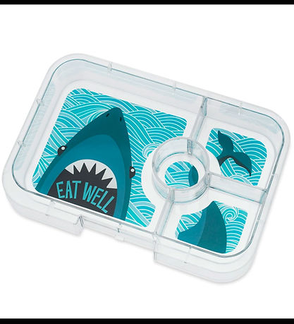 Yumbox Lunchbox w. 4 Rum - Bento Tapas - Monte Carlo Blue/Shark