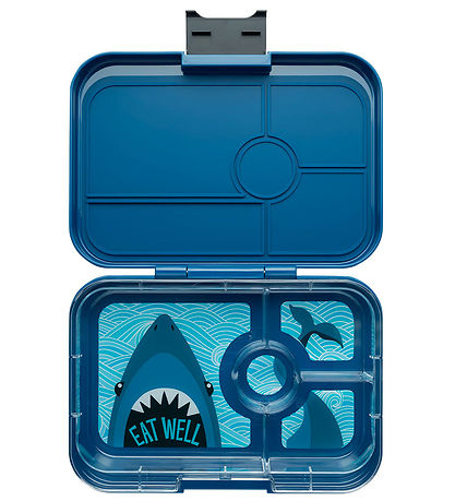 Yumbox Lunchbox w. 4 Rum - Bento Tapas - Monte Carlo Blue/Shark