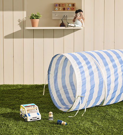 Kids Concept Leikgöng - 180 cm - Blátt Rendur