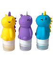 Yumbox dressingsflöskur - 3 Pakki - Sílikon - Unicorn