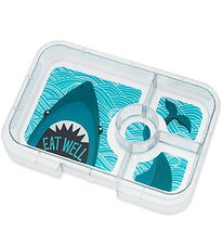 Yumbox Insert tray w. 4 Compartments - Tapas - Shark
