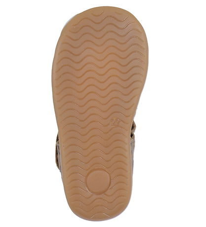 Pom Pom Sandals - Starters Velcro - Latte Leo