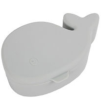 Filibabba Snackbox - Silicone - The Whale Christian - Pearl Blue