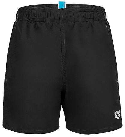 Arena Badeshorts - Solid R - Schwarz/Weiß