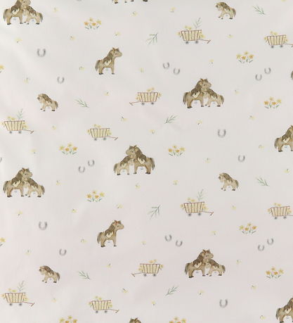 Nørgaard Madsens Bedding - Baby - White w. Ponies