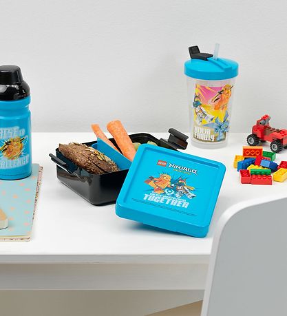 LEGO® Storage Water Bottle w. Straws - 500 mL - Ninjago