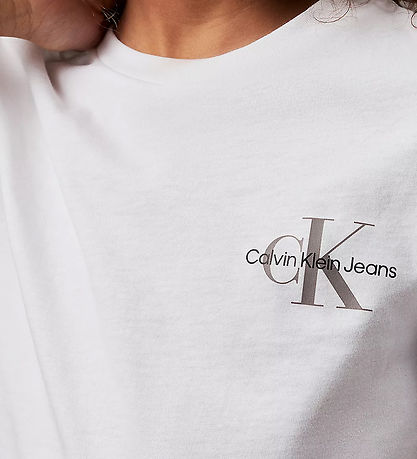 Calvin Klein T-Shirt - Brustmonogramm - Bright White