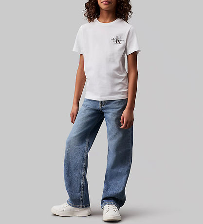 Calvin Klein T-Shirt - Brustmonogramm - Bright White