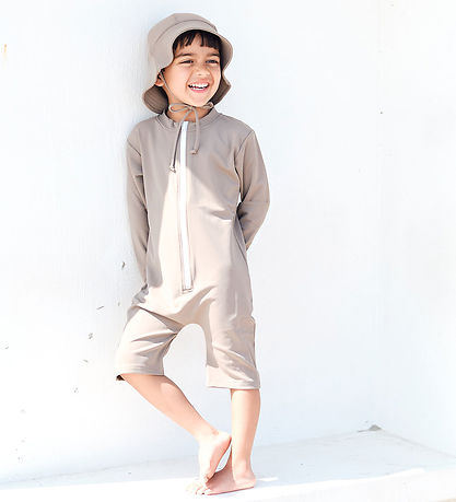 Petit Crabe Badoverall - Combi - UV50+ - Taupe