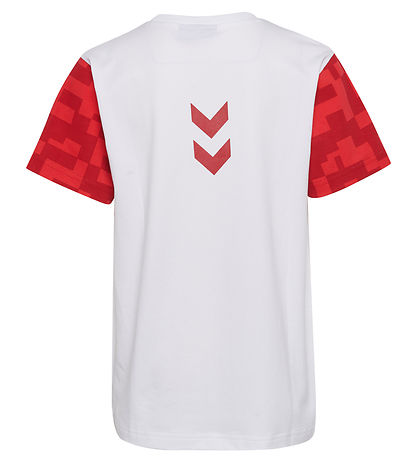 Hummel T-shirt - DBU Gameday - White/Chili Pepper