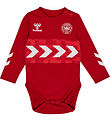 Hummel Bodysuit L/æ - DBU Gameday Match - Chili Pepper