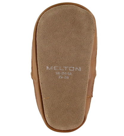 Melton Soft Sole Leather Shoes - Solid Leather - Cognac