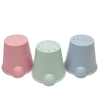 Scrunch Bath Buckets - 3 Pakki - Sage Green/Dusty Rose/Duck Egg 