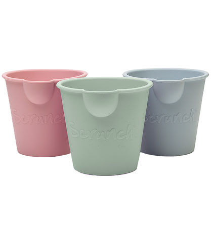 Scrunch Bath Buckets - 3 Pakki - Sage Green/Dusty Rose/Duck Egg 