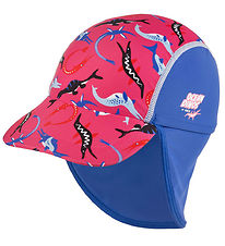 BECO Legionärshatt - Ocean Dinos - UV50+ - Rosa/Blå
