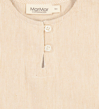 MarMar Kauluspaita l/h - Hauta - Dijon Stripe