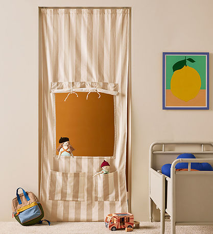 Kids Concept Söluturnhurð - Stripe Drapplitað