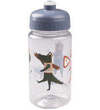 Sebra Water Bottle - 425 mL - Busy Builders - Blue