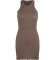 Rosemunde Klänning - Rib - Dark Sand