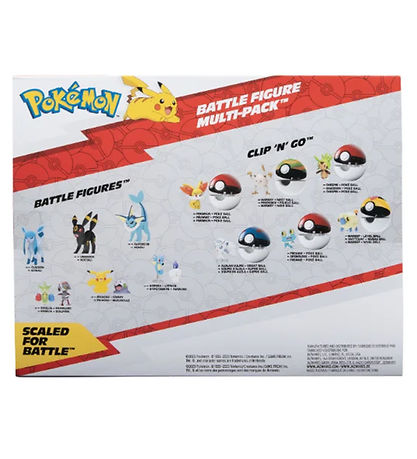 Pokémon Toy Figurine - 6-Pack - Battle Ready