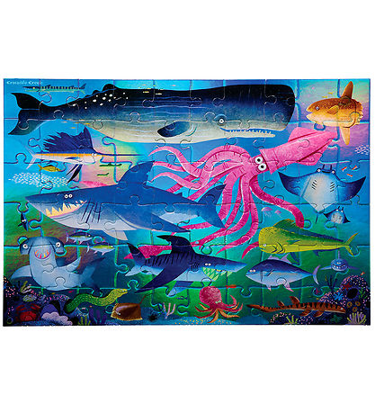 Crocodile Creek Jigsaw Puzzle - 60 Bricks - Shimmering Sharks
