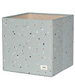 3 Sprouts Förvaringslåda - 33x33x33 cm - Terrazzo/Grön