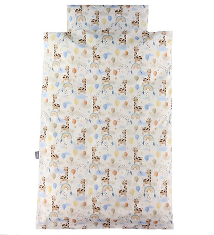 Nørgaard Madsens Bedding - Junior - White w. Giraffe On Rainbow,