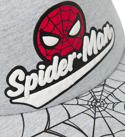Name It Cap - NmmMarks Spider-Man - Light Grey Melange