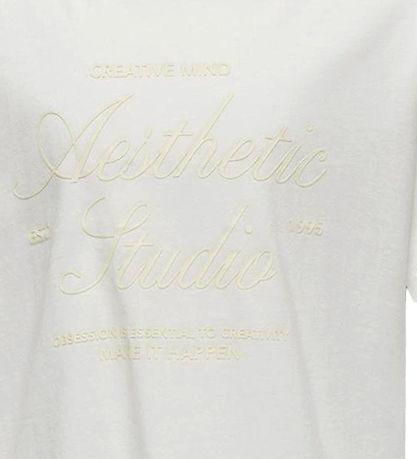 Kids Only T-shirt - KogSimone - Cloud Dancer/Studio