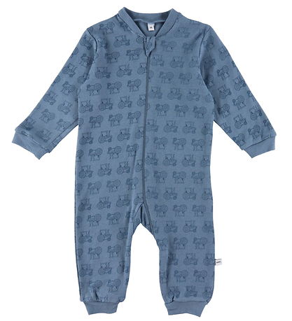 Pippi Baby Jumpsuit - Nightsuit - 2-Pack - Blue Mirage