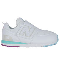 New Balance Shoe - 574 - White/Team Sky Blue