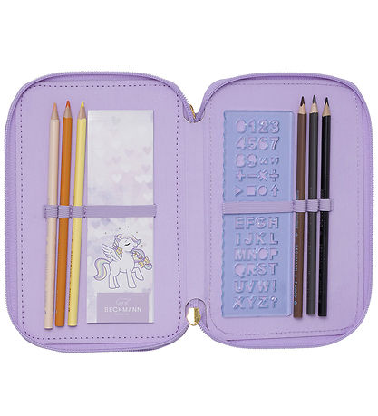 Beckmann Etui m. Inhoud - Unicorn Princess - Purple