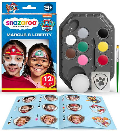 Snazaroo Kinderschminke - 8 Farben - Paw Patrol Marshall & Liber