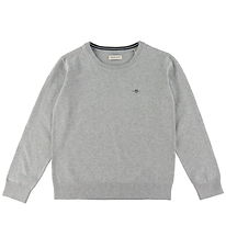 GANT Blouse - Knitted - Shield Classic+ - Light Grey Melange