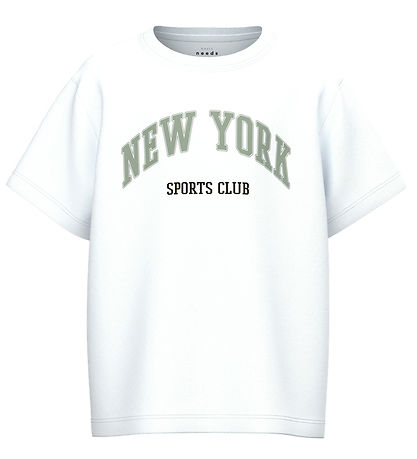 Name It Stuttermabolur - NkmValix - Bright White/New York Íþrótt