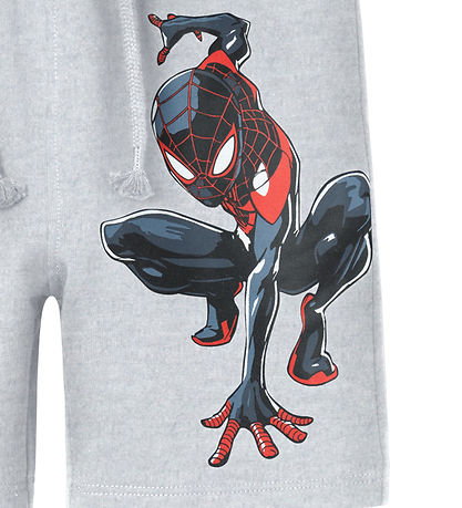 Name It Sweat Shorts - NmmMu Spider-Man - Light Grey Melange