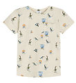 Hust and Claire T-shirt - Anchor - Wheat Melange