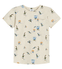 Hust and Claire T-shirt - Anchor - Wheat Melange