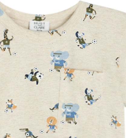 Hust and Claire T-shirt - Anchor - Wheat Melange