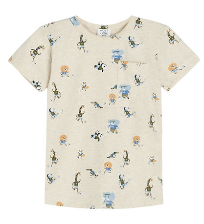 Hust and Claire T-shirt - Anchor - Wheat Melange