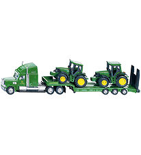 Siku Truck w. 2 Tractors - 1:87 - Low Loader With John Deere