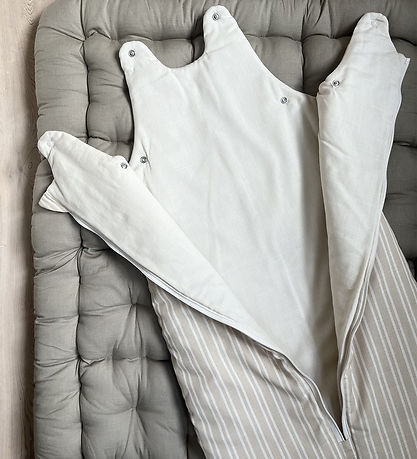 Pine Cone Sleeping Bag - 6-12 Mths. - Beige Stripe