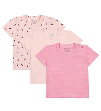 Hust and Claire T-shirt - 3-Pack - Alda - Icy Pink w. Ladybugs