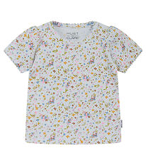 Hust and Claire T-shirt - Rib - Blancalina - Water w. Flowers