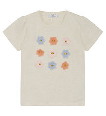 Hust and Claire T-shirt - Aliana - Whisper Melange w. Flowers