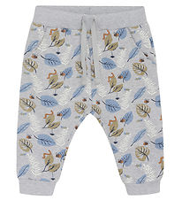 Hust and Claire Sweatpants - Gordon - Pearl Grey Melange w. Blad