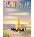 Vissevasse Affisch - 50x70 cm - Danmark - Sankt Hans