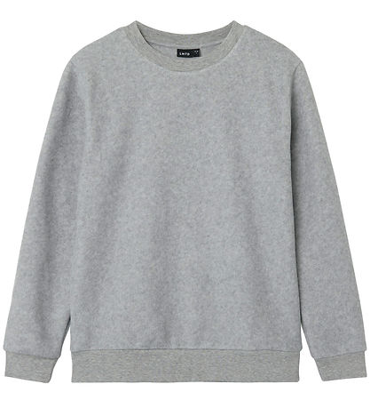 LMTD Fleece Jumper - NlnNeddy - Grey Melange