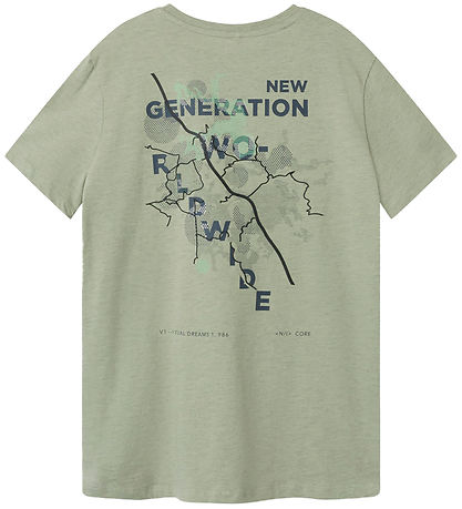 Name It T-shirt - NkmKendjo - Seagrass w. Print